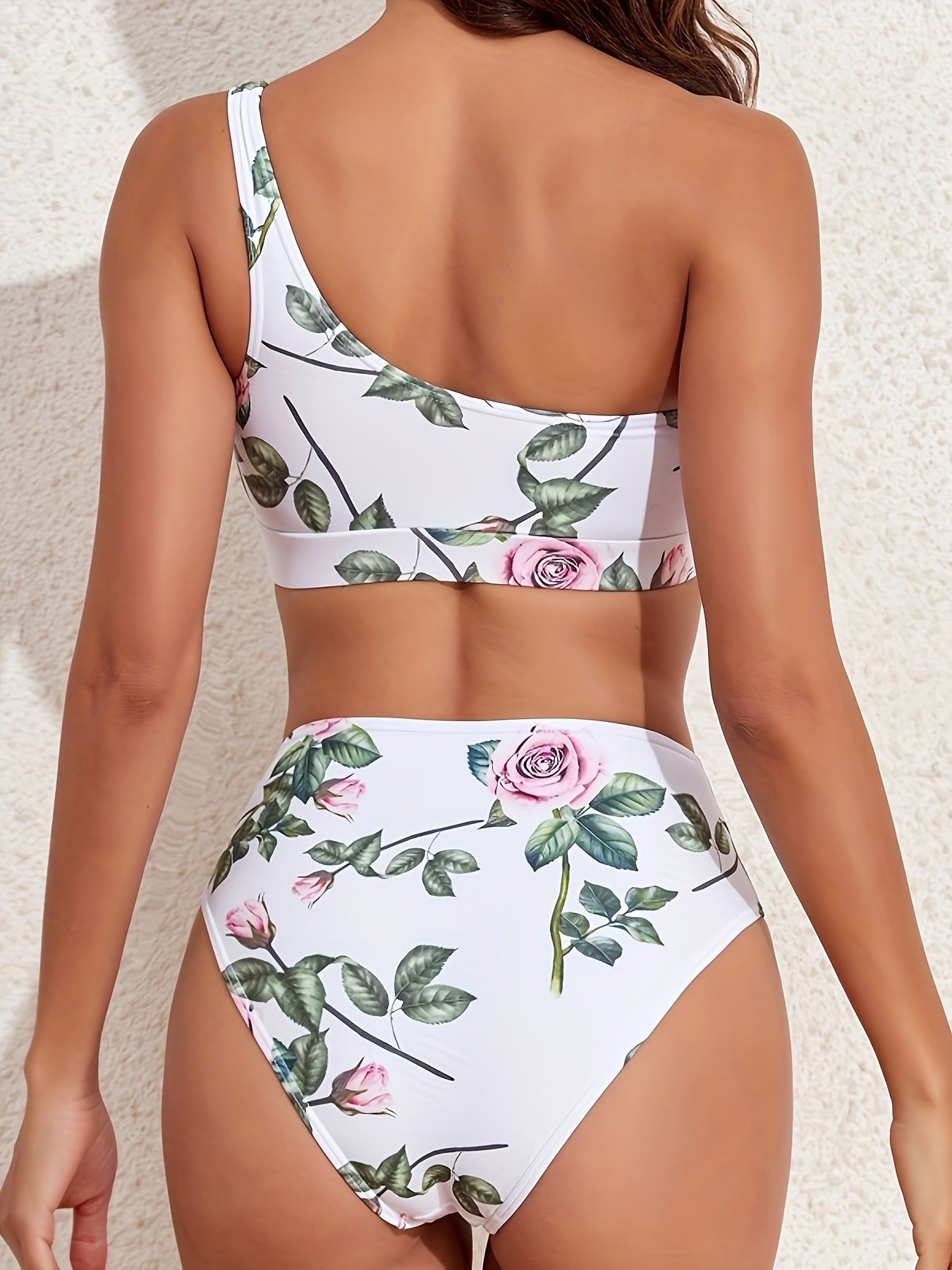 Wit Plantenprint Bikini Set - Mila