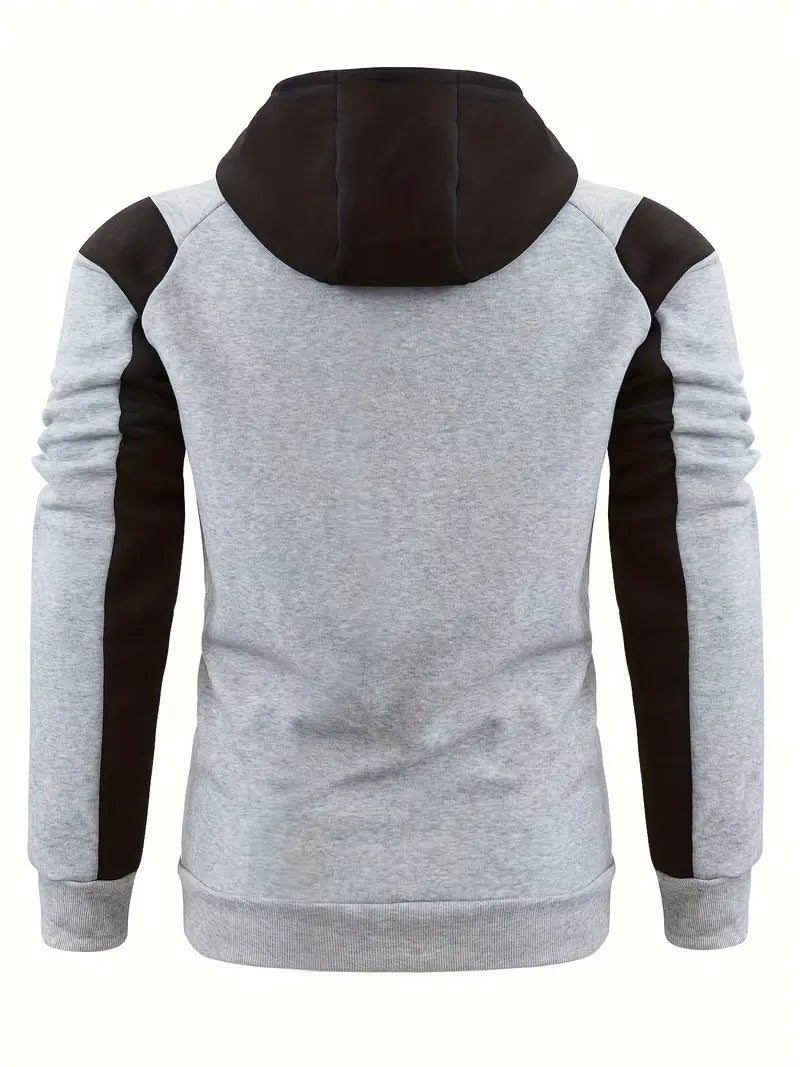 Stedelijke Stijl: Heren Hooded Varsity Color Block Jack