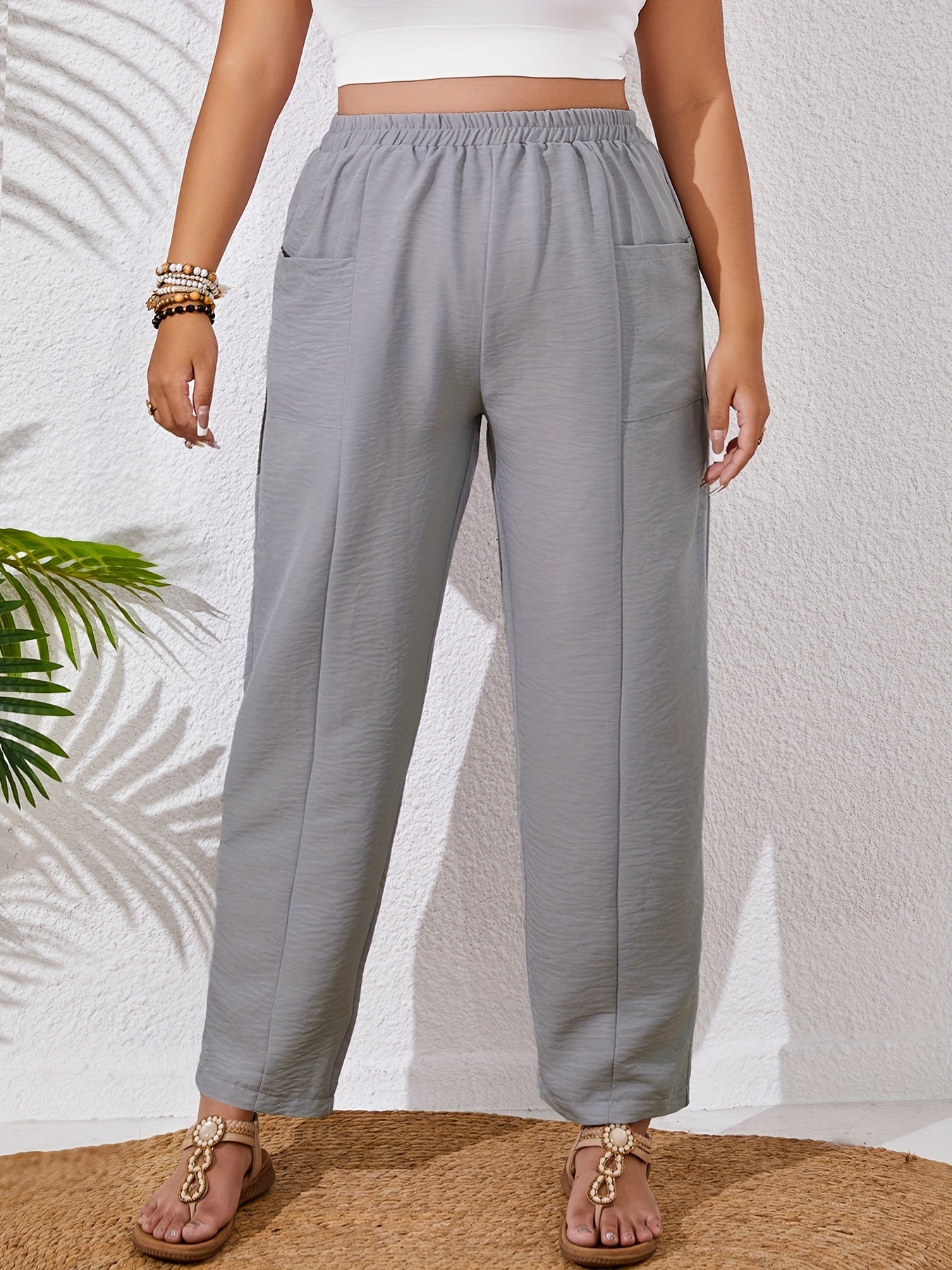 Zwarte Tapered Broek - Ella