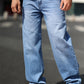 Blauwe Loose Fit Jeans - Max