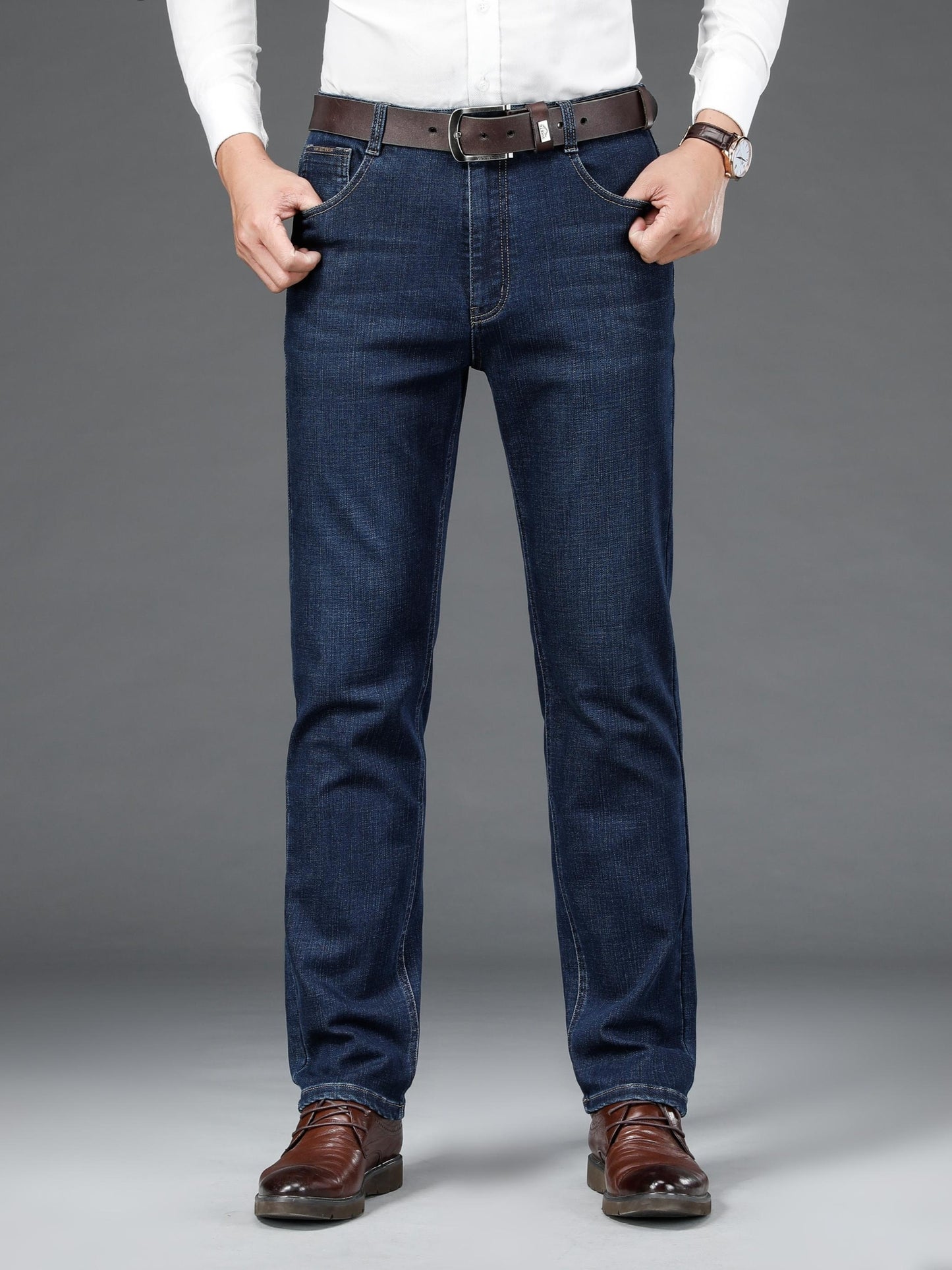 Donkerblauwe Business Jeans - Alex