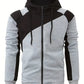 Stedelijke Stijl: Heren Hooded Varsity Color Block Jack