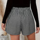 Zwart Pied-de-Poule Shorts - Sophie