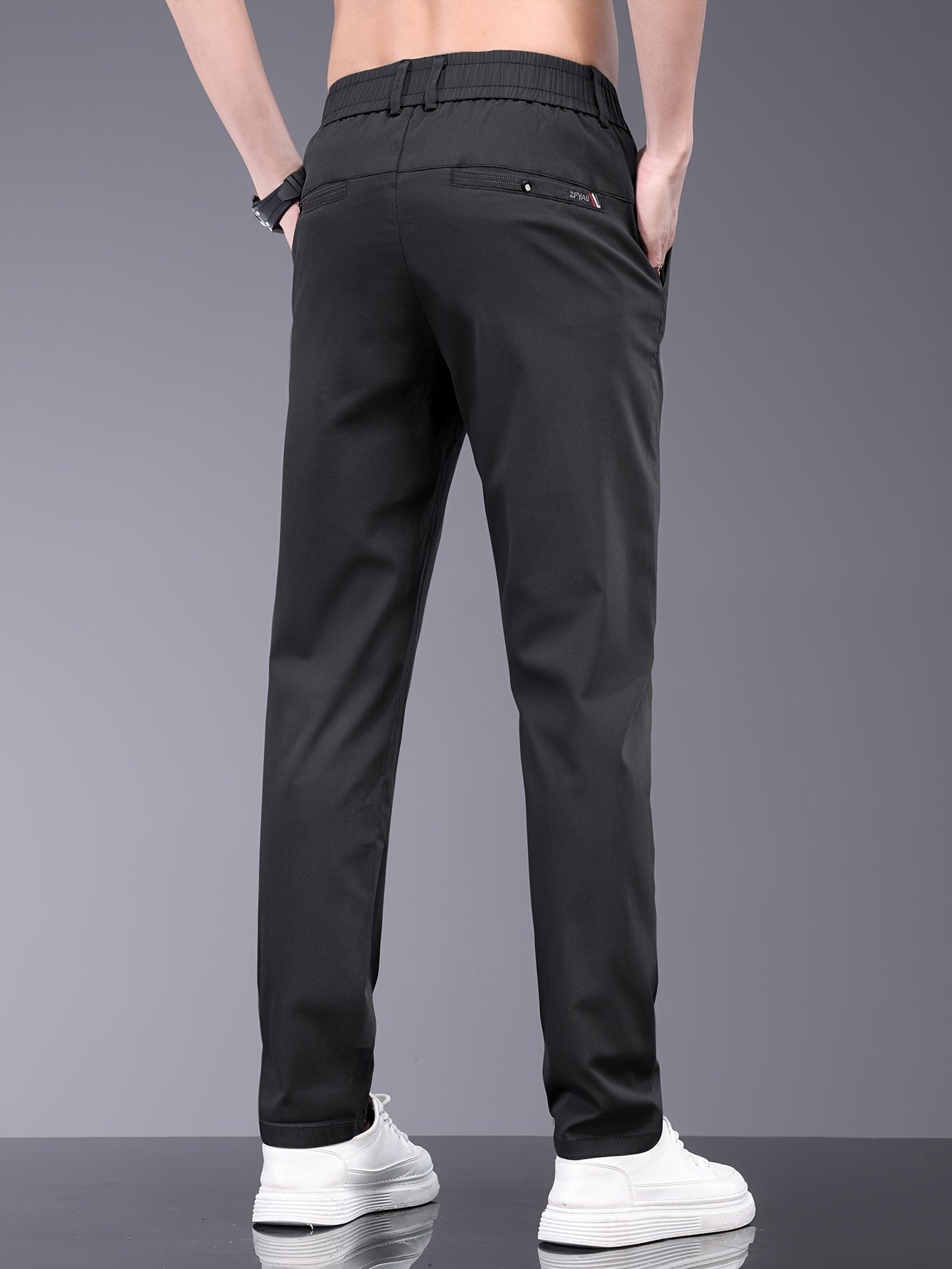 Donkergrijze Slim Fit Broek - Hugo