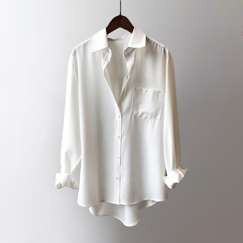 Chique Satijnen Blouse - Voel de Luxe