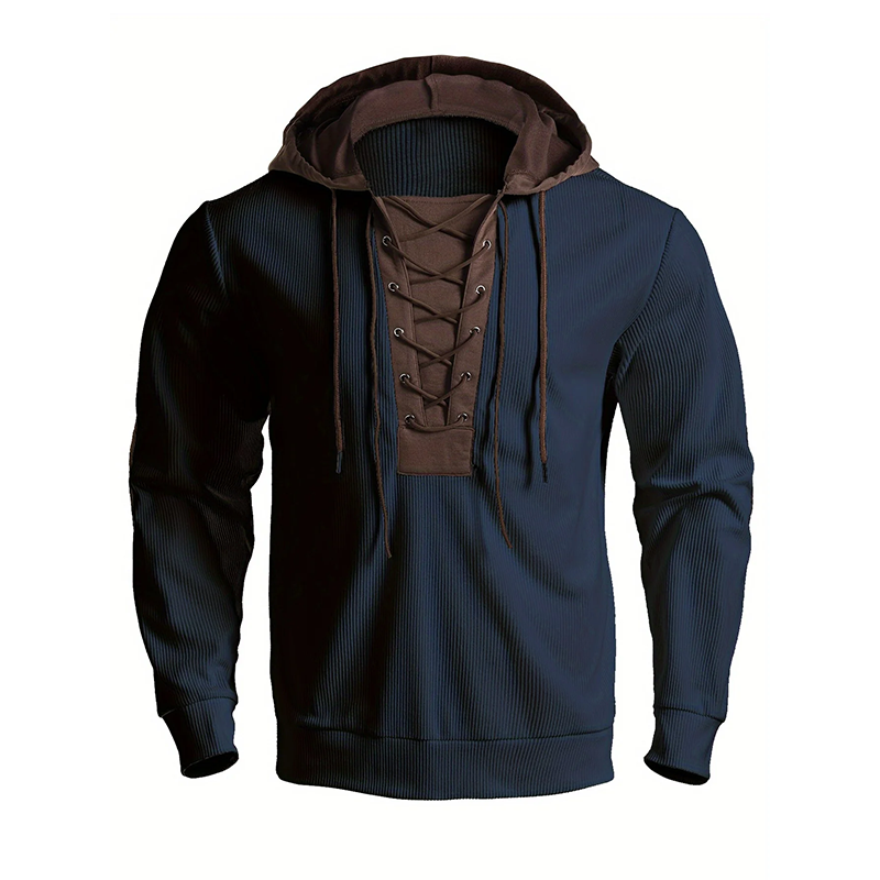 Tijdloze Lace-Up Hoodie