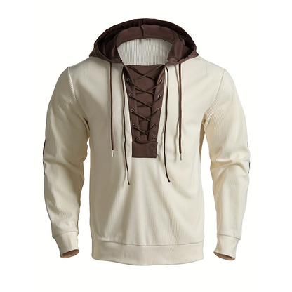 Tijdloze Lace-Up Hoodie