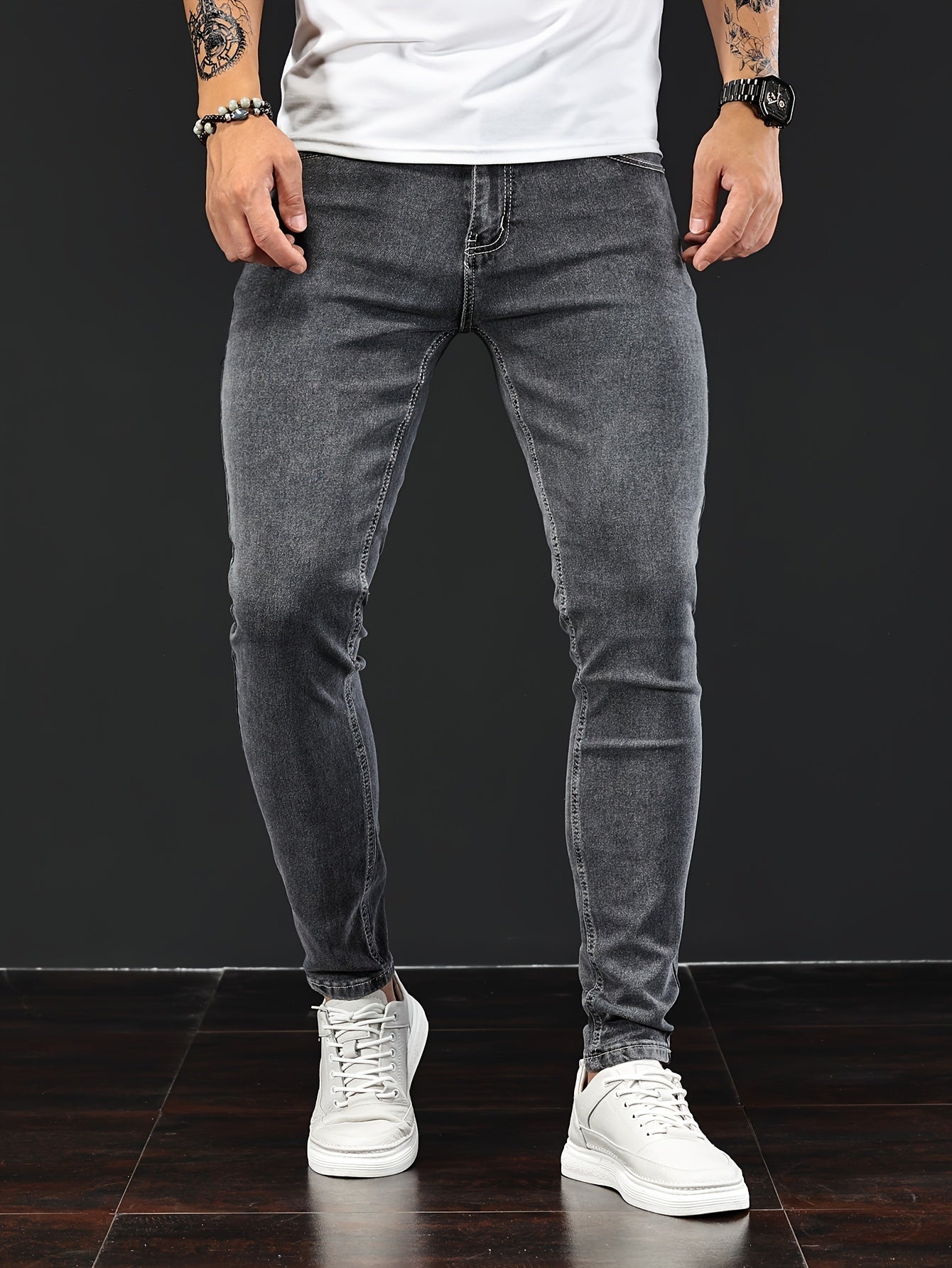 Witte Slim Fit Jeans - Max