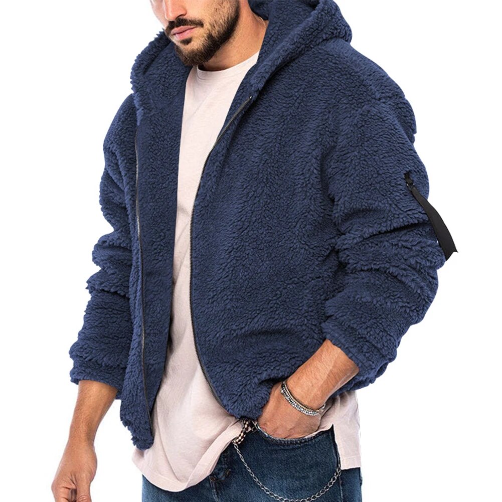 Gezellige Comfort Teddy Fleece Rits Hoodie – Ultieme Warmte en Stijl