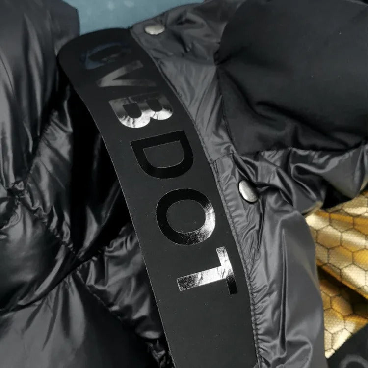 Luxe Goud-Accent Puffer: Innovatief, Warm en Functioneel Winterkleding