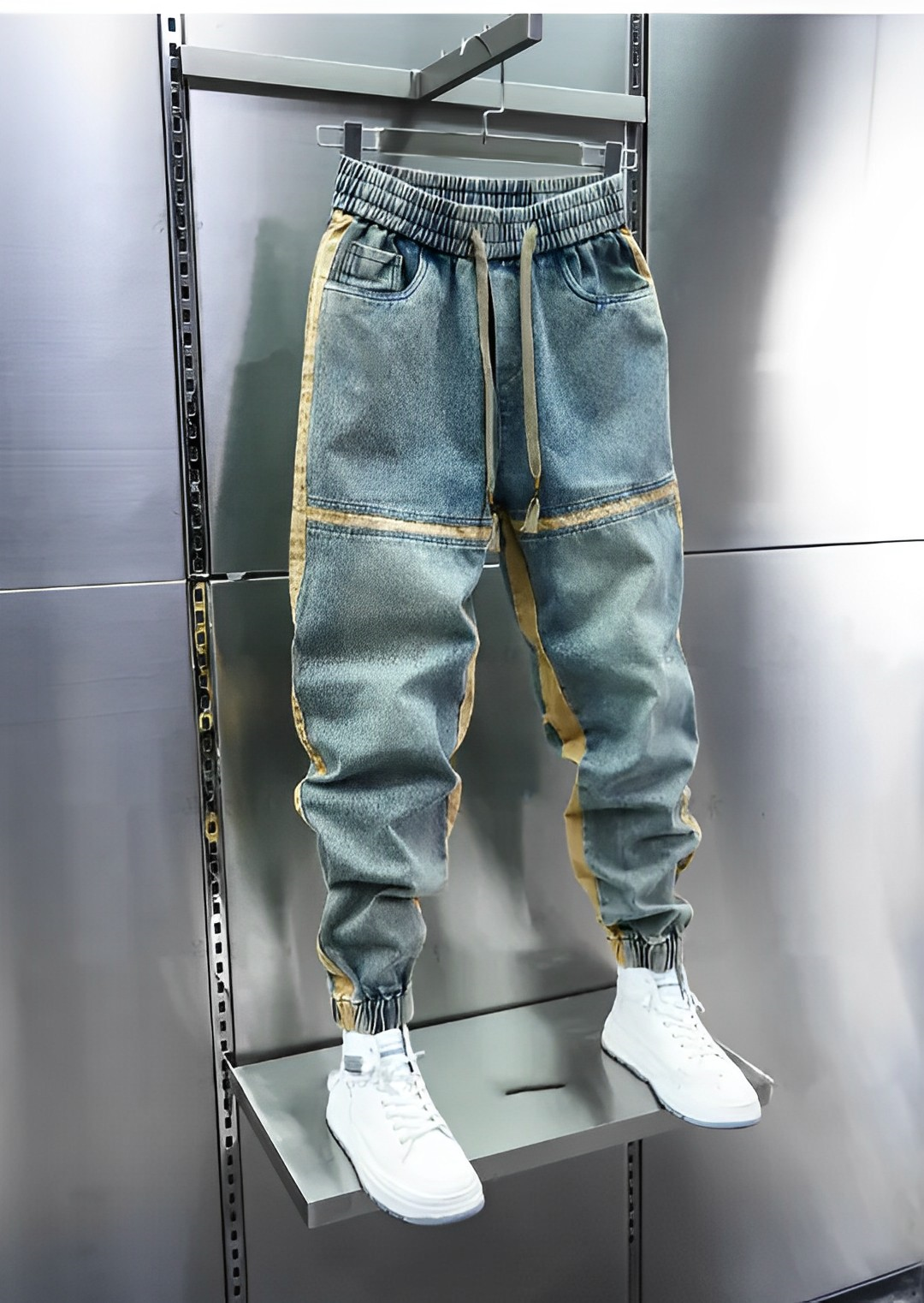 Flex-Denim Urban Joggers: Stijl & Comfort