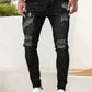 Slim Fit Gescheurde Jeans Lichtblauw - Alex