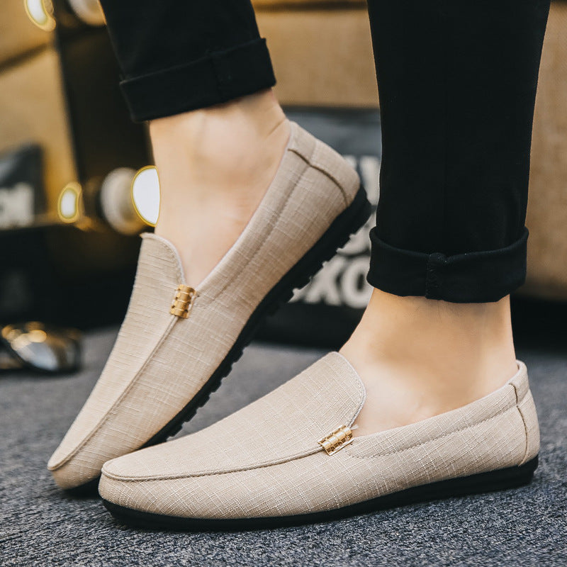 Beige Orthopedische Canvas Loafers - Leon