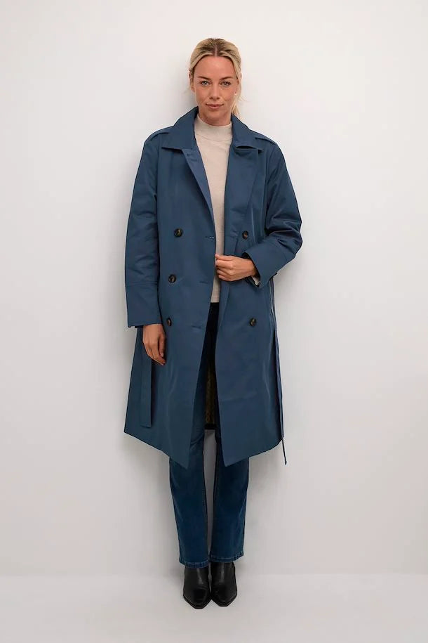 Stijlvolle Lange Trenchcoat - Perfecte Pasvorm & Elegant Lang