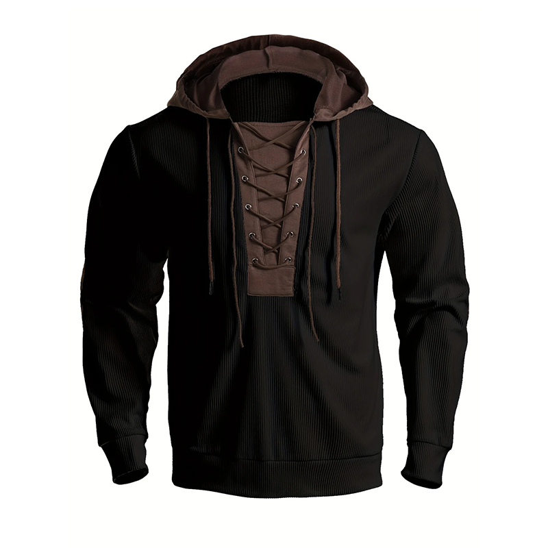 Tijdloze Lace-Up Hoodie