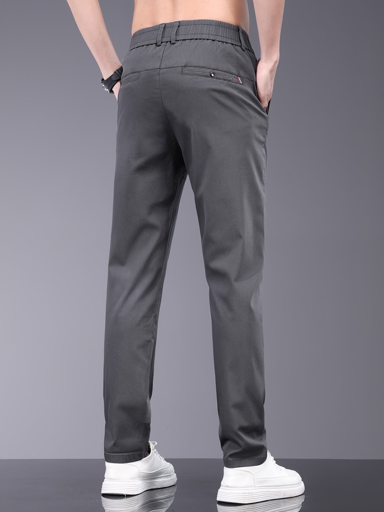 Donkergrijze Slim Fit Broek - Hugo