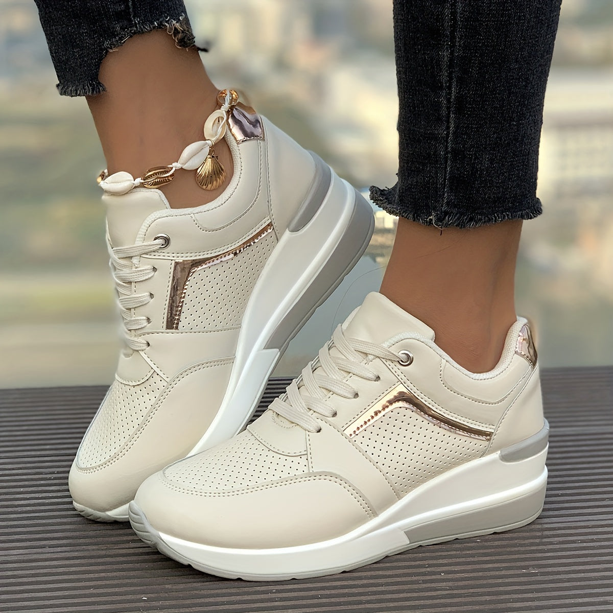 Witte Orthopedische Sneakers - Clarice