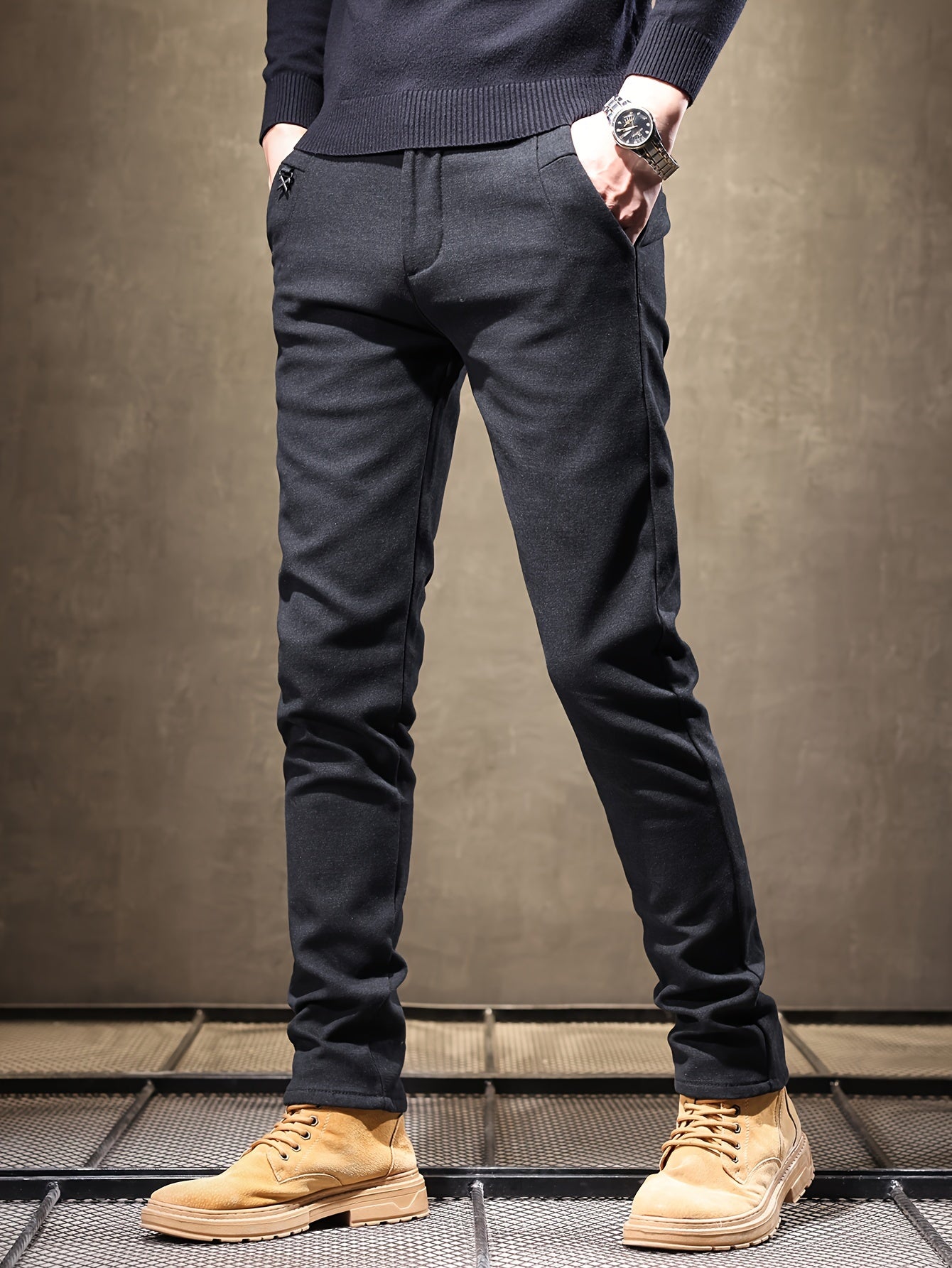 Grijze Slim Fit Broek - Jasper