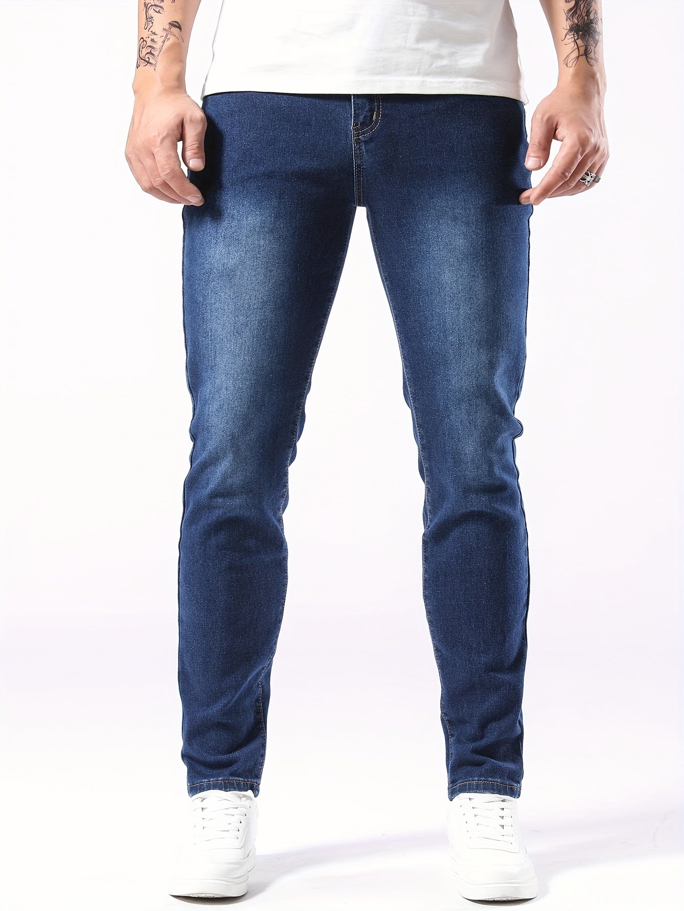 Donkerblauwe Slim Fit Jeans - Lucas