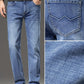 Losse Gewassen Denim Broek Blauwgrijs - Sam