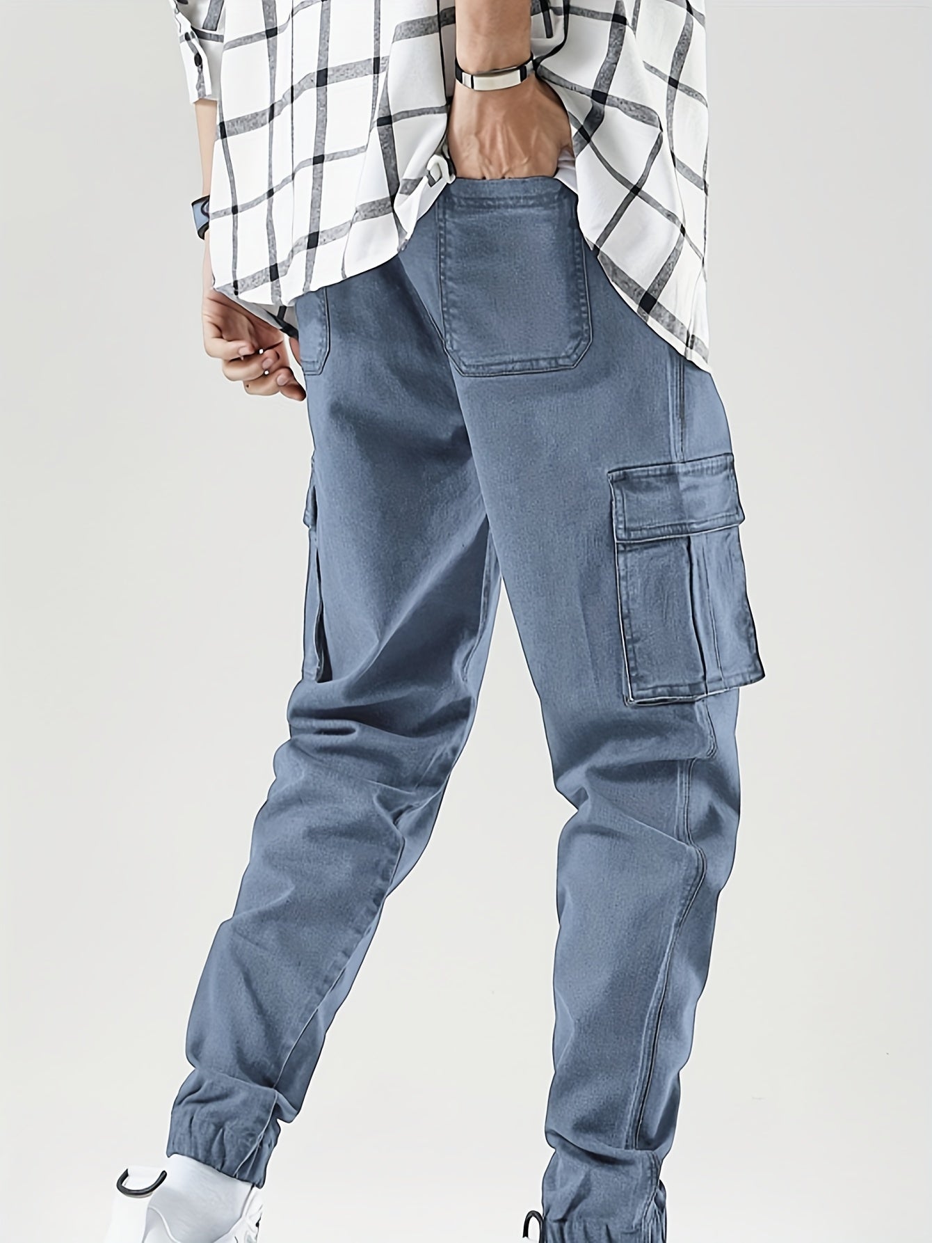 Regular Cargo Jeans Zwart - Tom