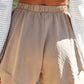 Khaki Ruffle Shorts - Faye