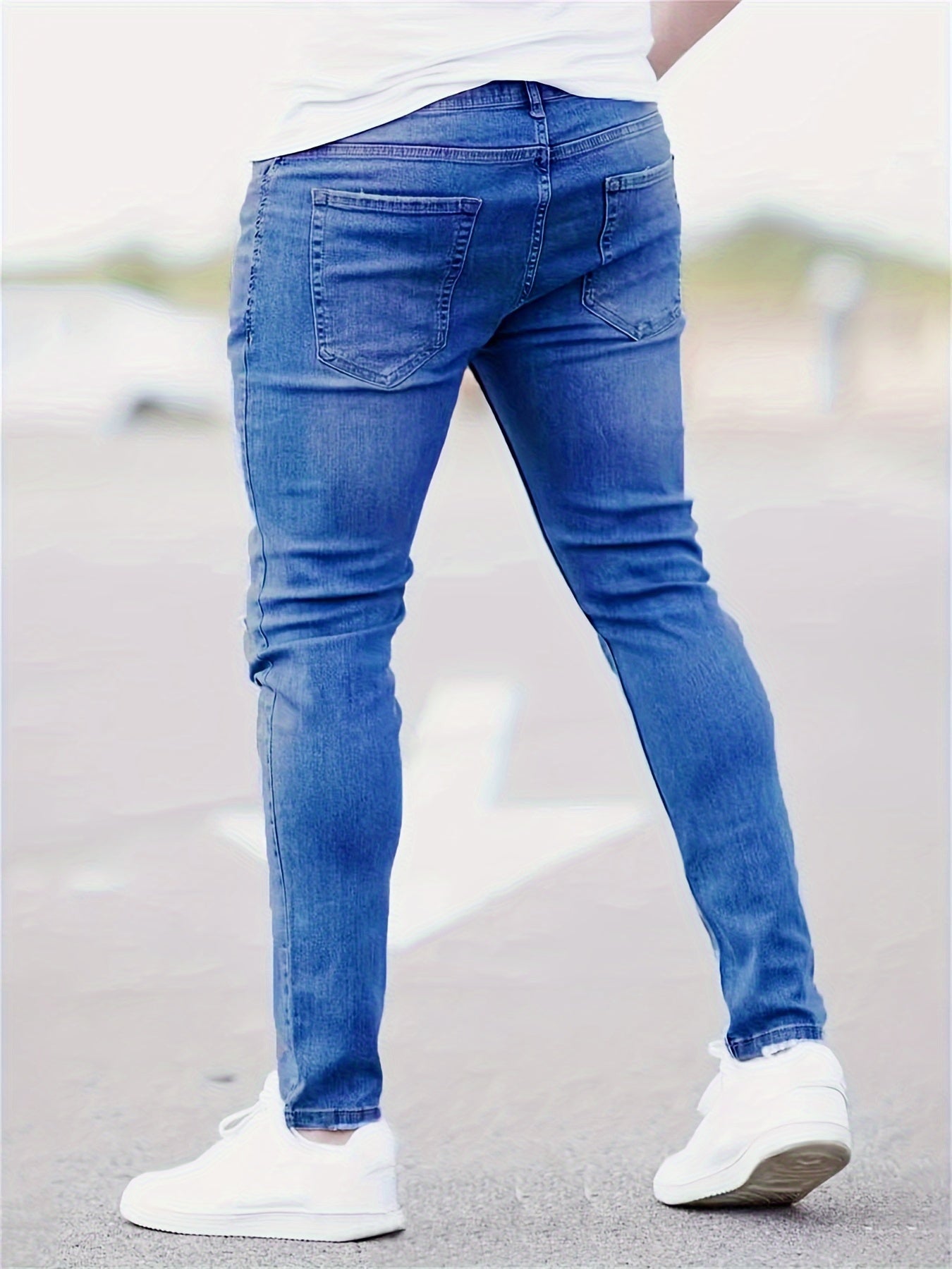 Skinny Gescheurde Jeans Blauw - Jasper