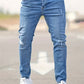 Blauwe Slim Fit Jeans - Sam