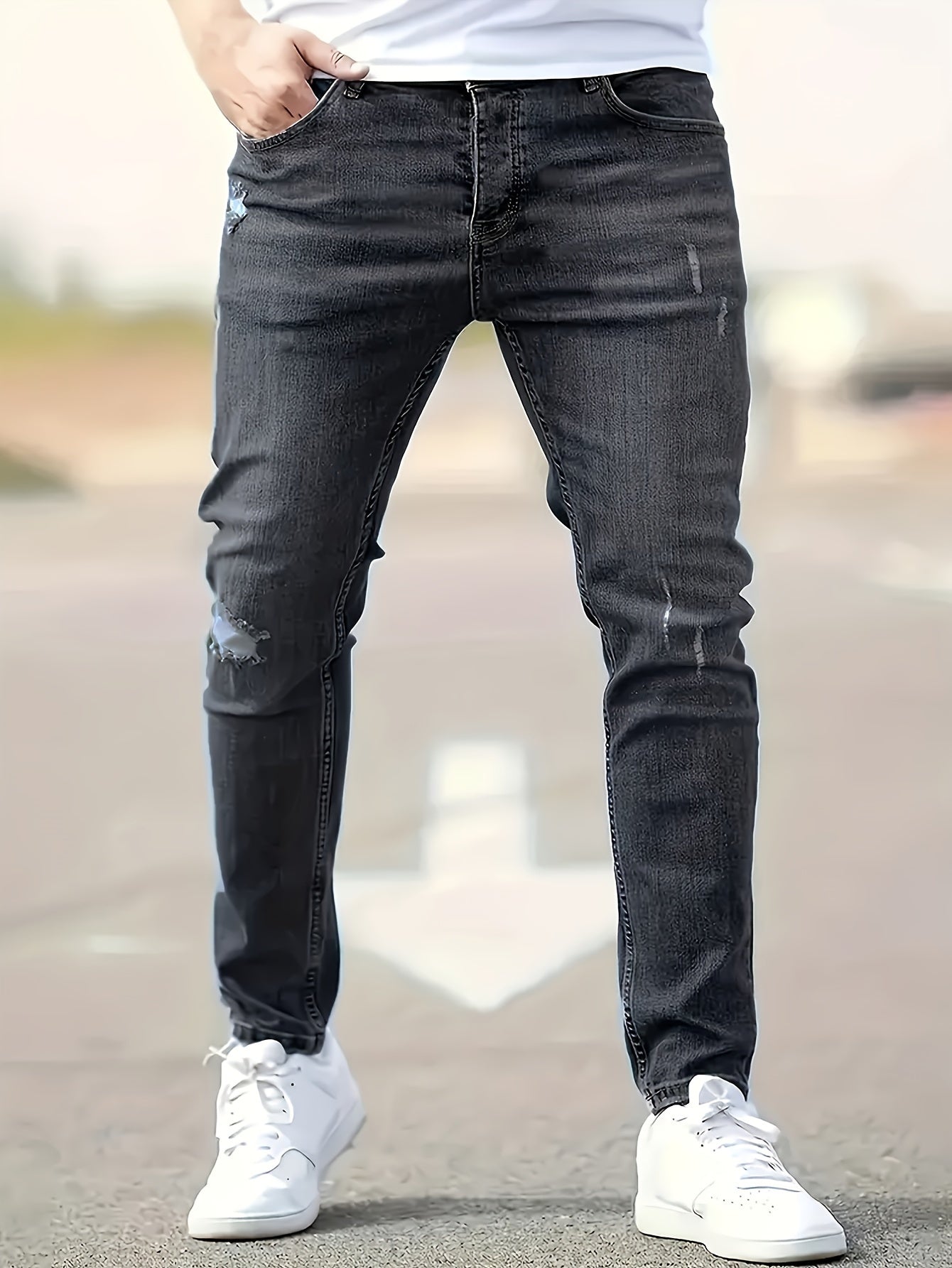 Blauwe Slim Fit Jeans - Sam