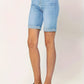 Blauwe Slim Fit Denim Shorts - Eva