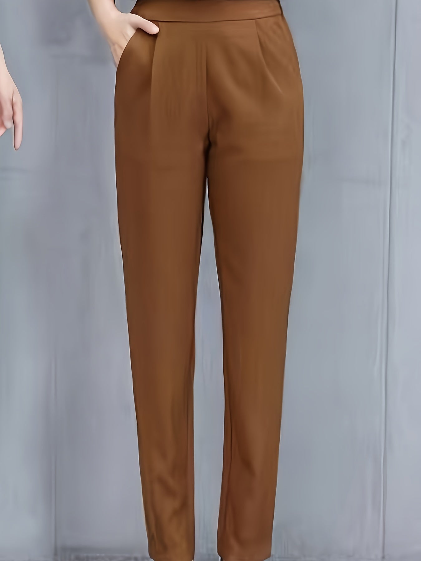 Donkergroene Tapered Broek - Emma