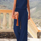 Abrikozenkleurige Zomer Jumpsuit - Elia