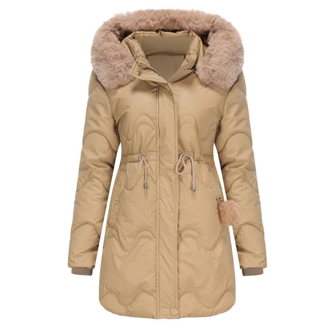 Elegant Olivia: Luxe Winter Warmth - Stijlvolle Dames Parka