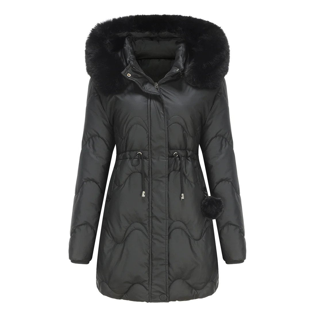 Elegant Olivia: Luxe Winter Warmth - Stijlvolle Dames Parka