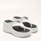 Witte Orthopedische Platform Sandalen - Elena