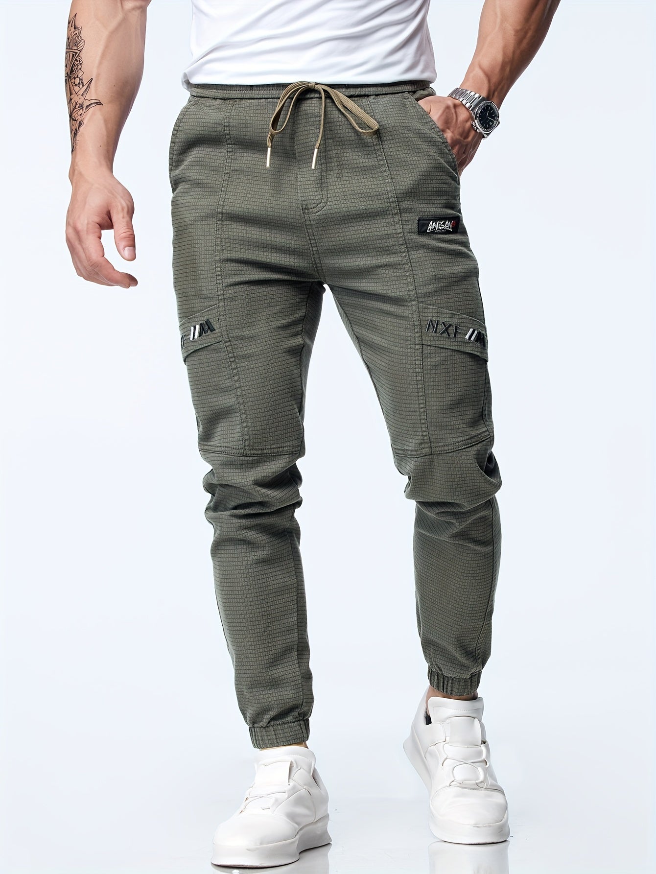 Groene Tapered Joggers - Max