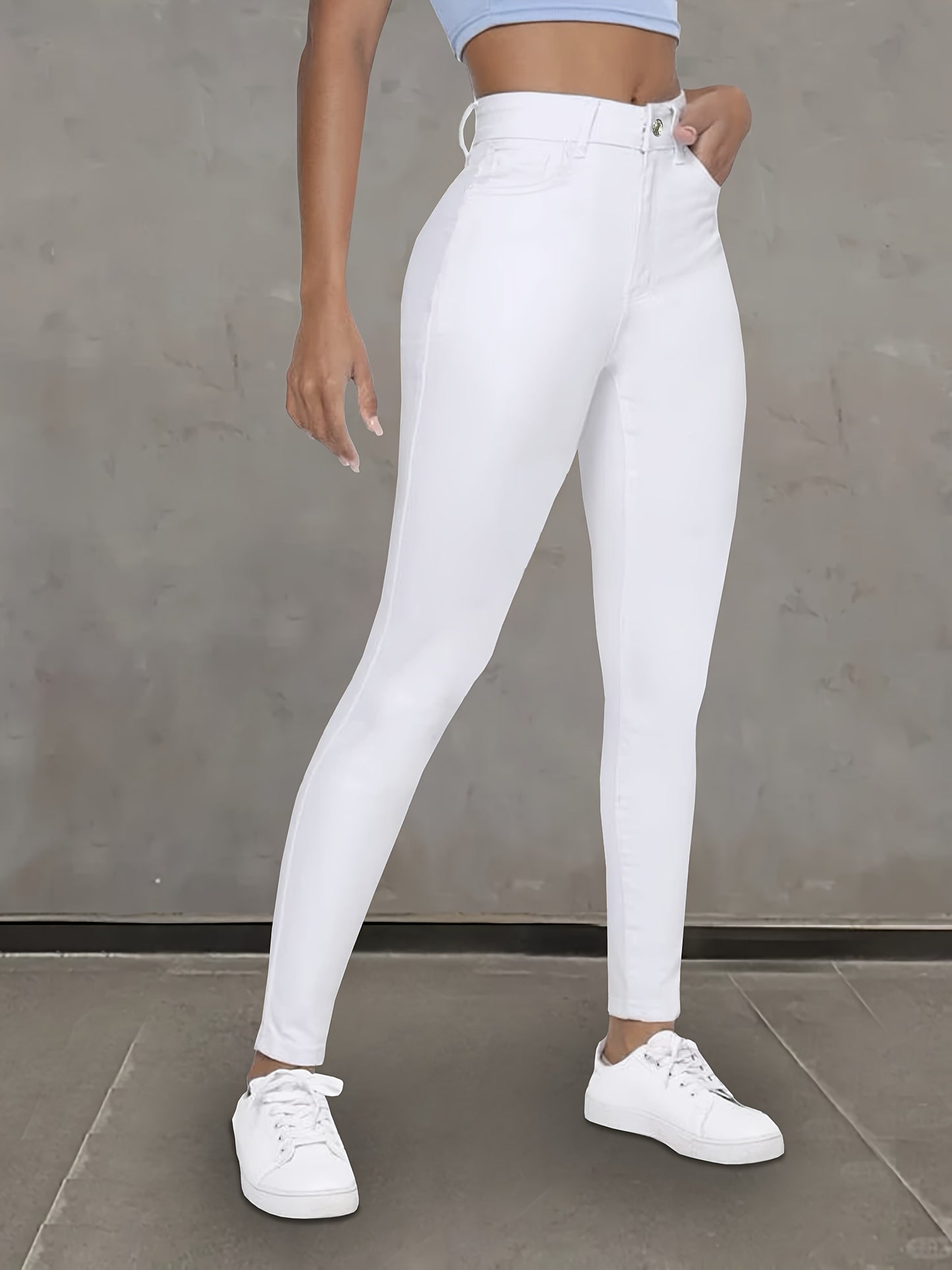 Witte Skinny Jeans met Stretch - Sophie