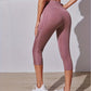 Roze High Waist Mesh Capri Leggings - Sofia