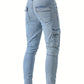 Lichtblauwe Skinny Jeans - Jens