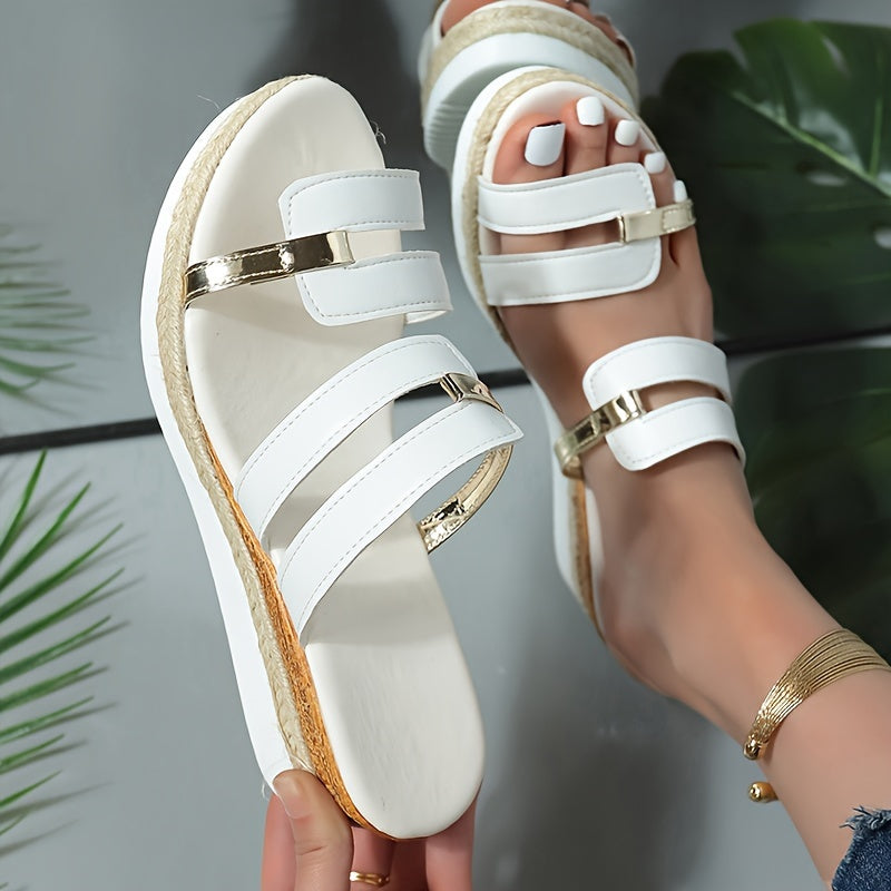 Witte Orthopedische Wedges - Sofia