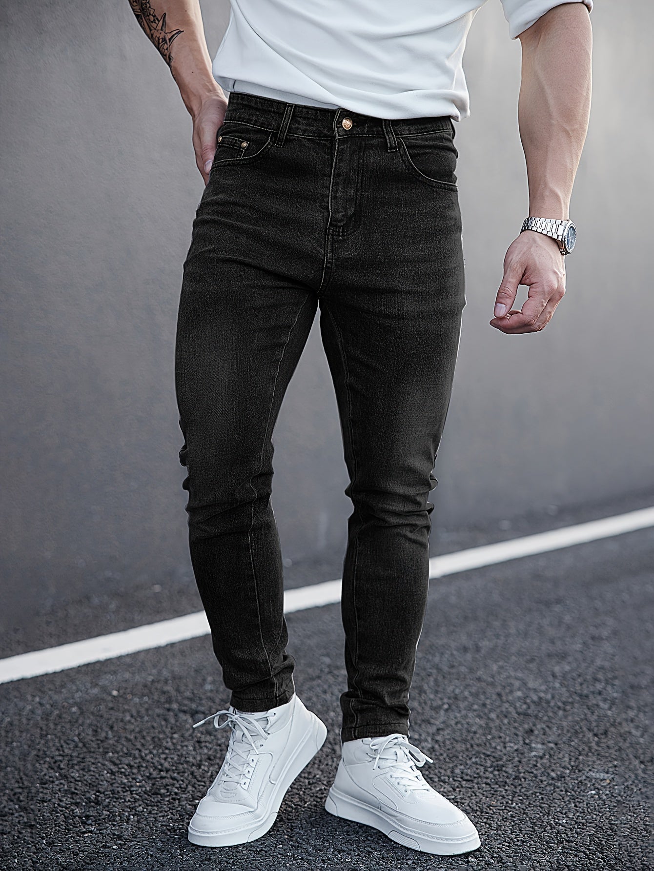 Blauwe Skinny Jeans - Max