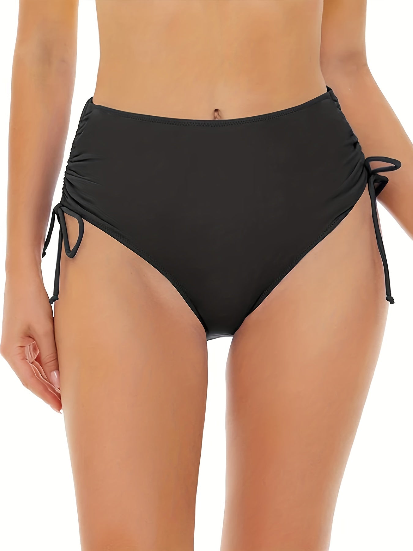 Zwarte Hoge Taille Bikini - Luna