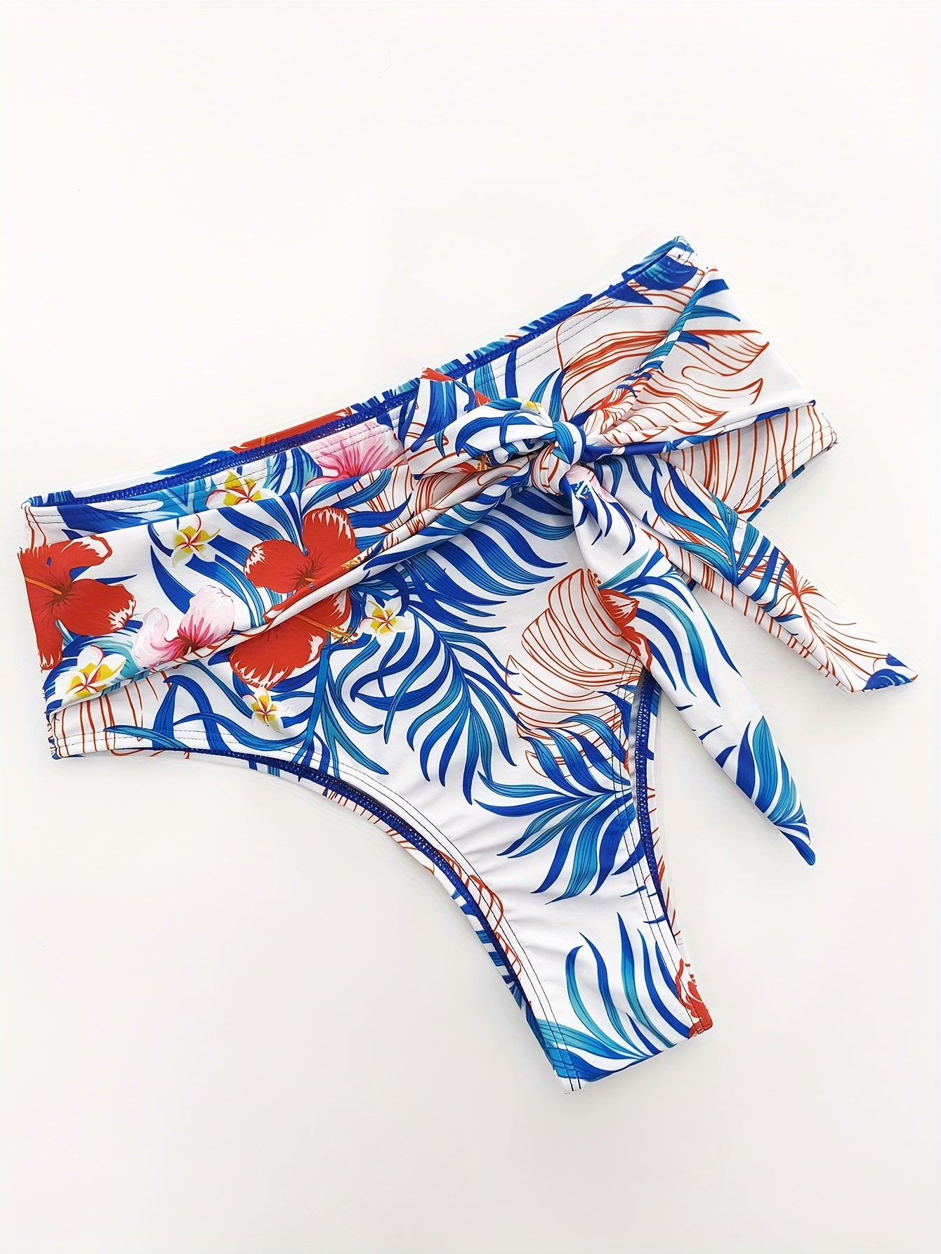 Blauwe Tropische Print Bikini Set - Isla