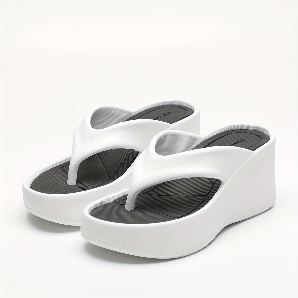 Witte Orthopedische Platform Sandalen - Elena