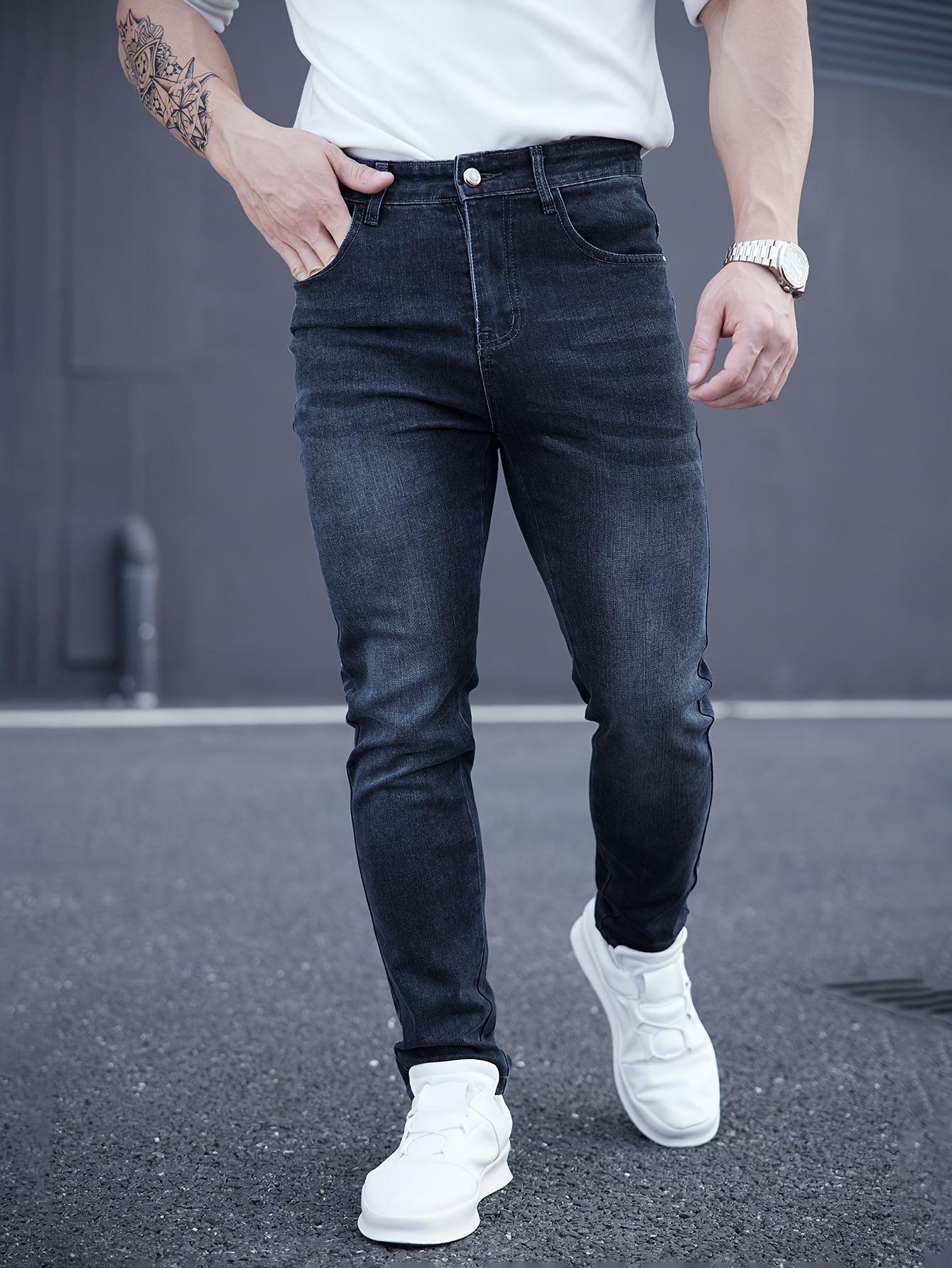 Blauwe Skinny Jeans - Max