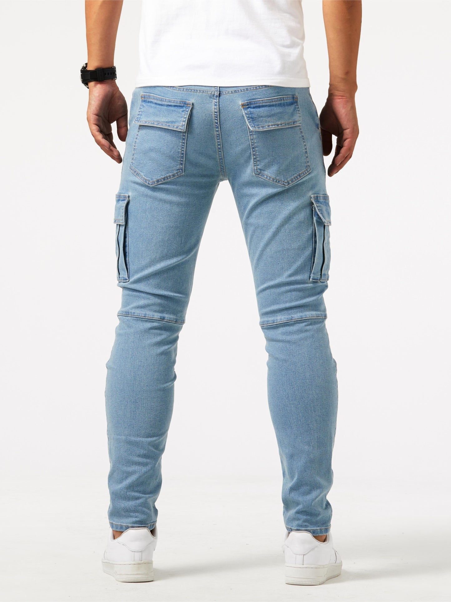 Donkergrijze Cargo Jeans - Liam