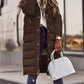 Gezellige Chic: Dames Hooded Puffy Jas - Elegante Warmte voor de Winter