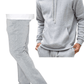 Stijlvolle Heren Fleece Set: Trendy Stacked Broek & Hoodie