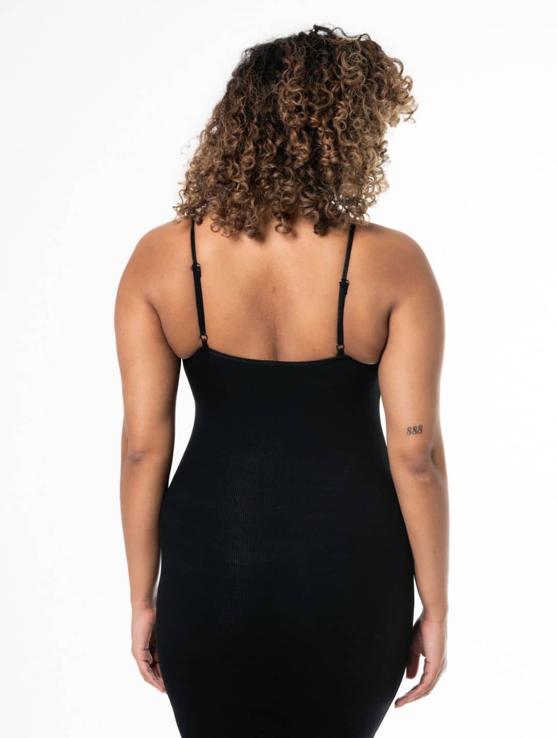 Fleur - Zwarte Shapewear Maxi Jurk