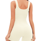 Lara - Zwarte Vierkante Hals Shapewear Jumpsuit